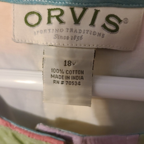 Orvis Multicolor Patchwork Women's Top - Picture 5 of 5